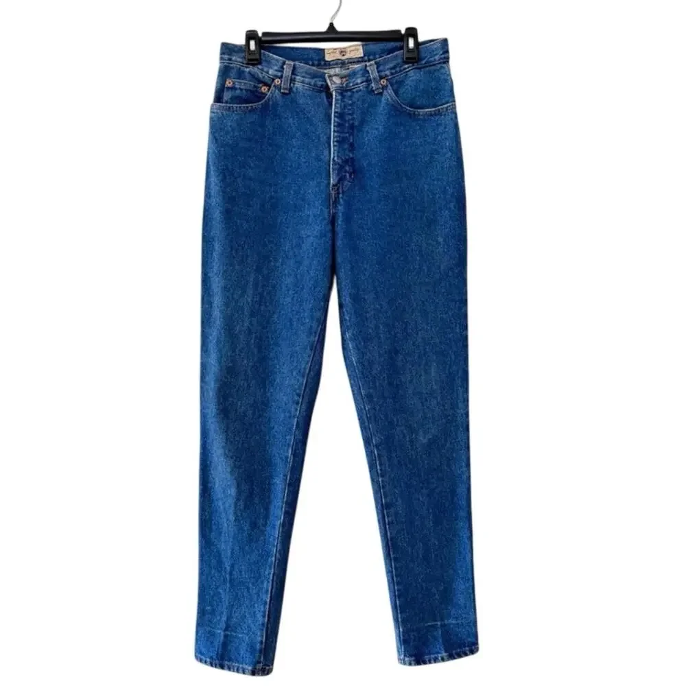 The Gap Vintage High Rise Tapered Mom Jeans USA Made 100% Cotton Size 13/14 - Picture 2 of 8